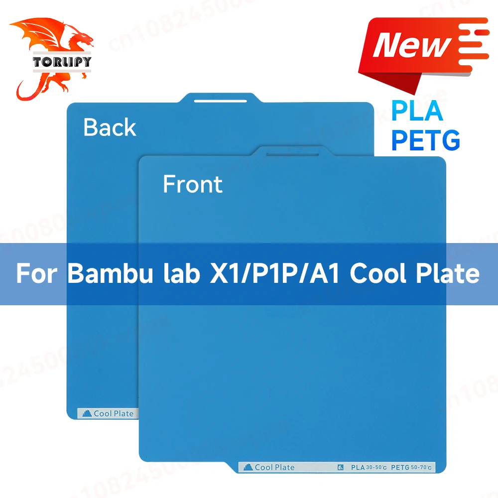 

Cool Plate For Bambu Lab X1/P1P/A1 Build Plate 256x256mm Double-Sided Plate Spring Steel Sheet Bambulab Heatbed 3D Printer Parts
