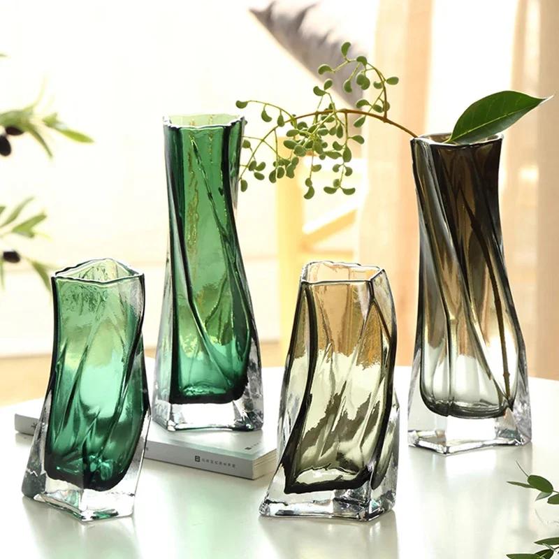 

Nordic style creative living room table decoration ornaments hydroponic vase flower arrangement glass vases modern home decor