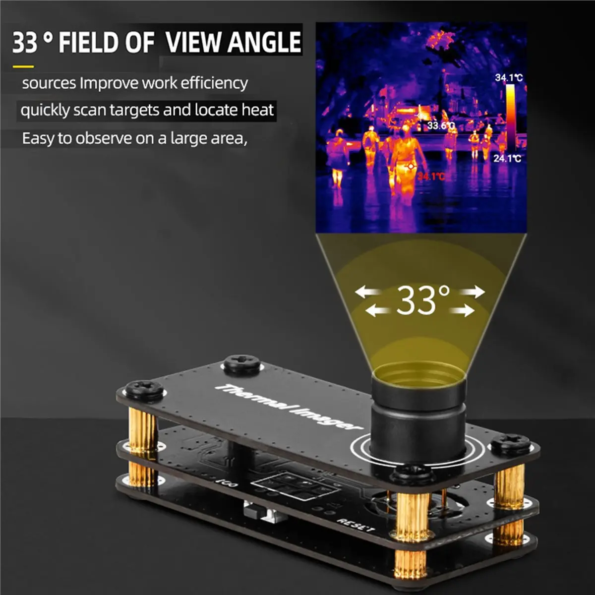 ABCD 2X Type-C Infrared Thermal Imager -20℃-1000℃ Tempreature Measuring Meter Android Phone Infrared Thermal Imager