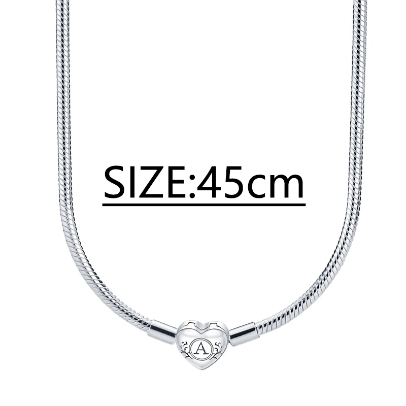 2024 Hot Authentic 925 Sterling Silver Necklace for Women Heart Shape Personalized Fashion Anniversary Birthday Jewelry Gift