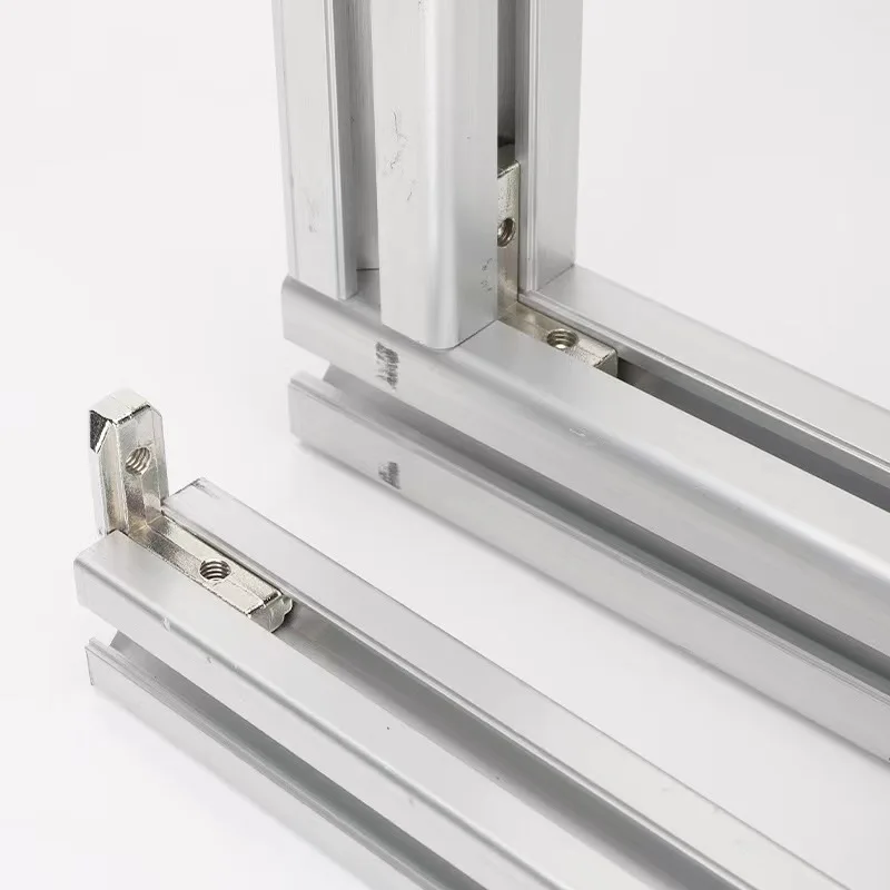 EU 2020 3030 4040 4545 T Slot L-Shape Interior Inside Corner Connector Joint Bracket with Screws for Aluminum Extrusion Profile