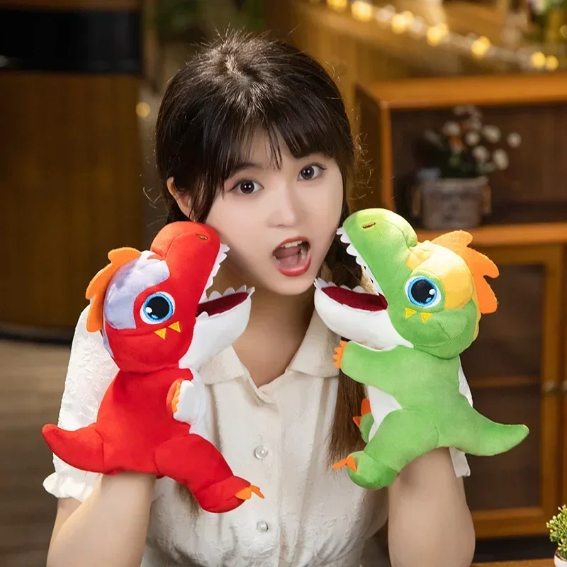 wholesale3D Plush Dinosaur Finger & Hand Puppet Popular Activity Boy Girl  Animal Toy Birthday Gift