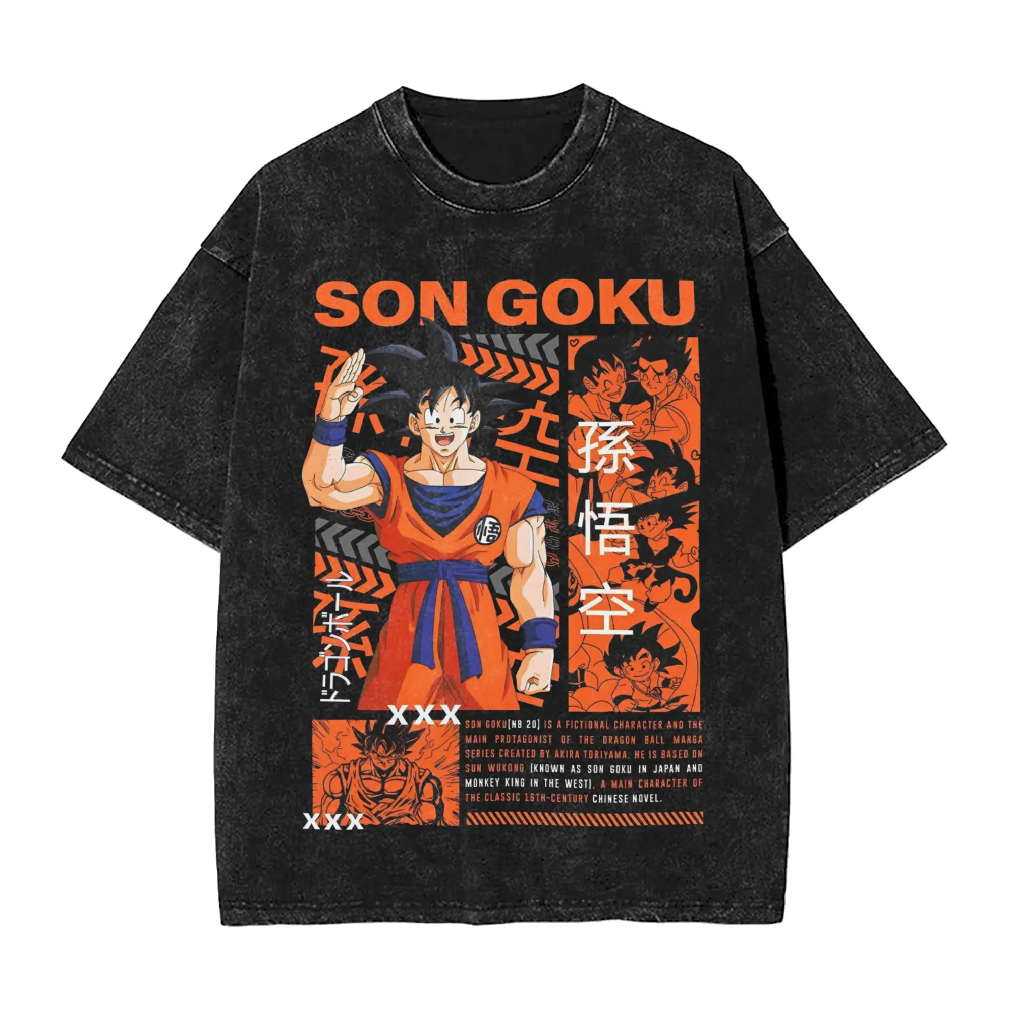

Dragon Ball Super Washed T Shirt Goku Super Saiyan Print Vintage Tee Cotton Short Sleeve 2026 Streetwear Harajuku Top Tees