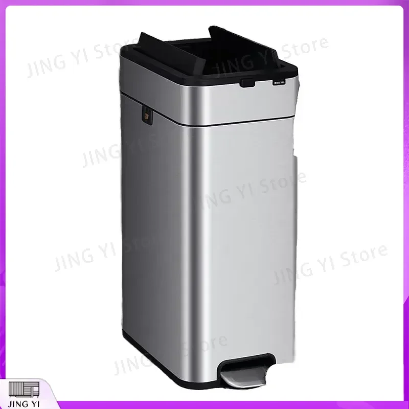 Smart Trash Can 15L Automatic Sensor Lid Stainless Steel Garbage Bin Touchless Motion Activated Waste Basket for Kitchen