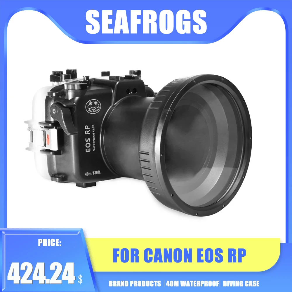 

Seafrogs Camera waterproof Housing for Canon EOS RP IPX8 SLR Camera Diving Shell Case Underwater Photography Cover Professional