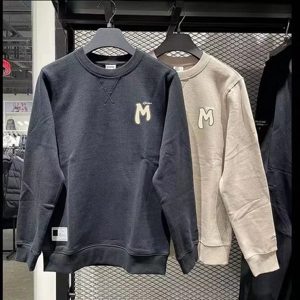 

Американский ретро-свитшот Outlet Brand Tagl: осенний, универсальный, модный, с принтом, длинный рукав, круглый вырез, повседневный, молодежный стиль