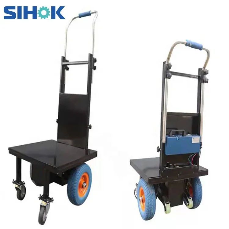 

Factory Manufacture 2 Wheel Electric Stair Climbing Hand Truck Heavy 200kg Trolley Trucks Foldable / Folded Trolley