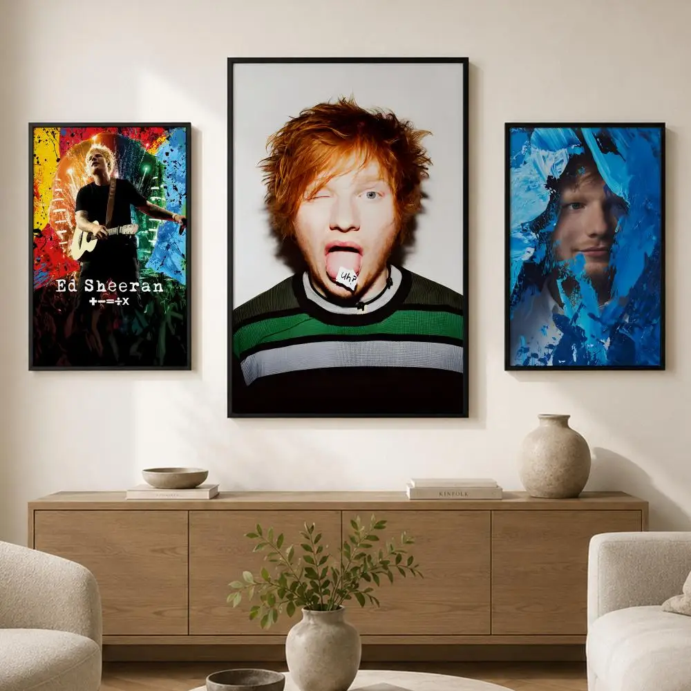 Ed Sheeran Album Poster Waterproof PP paper Self-Adhesive High-Definition Decorative Art Suitable for Living Bedrooms Gifting