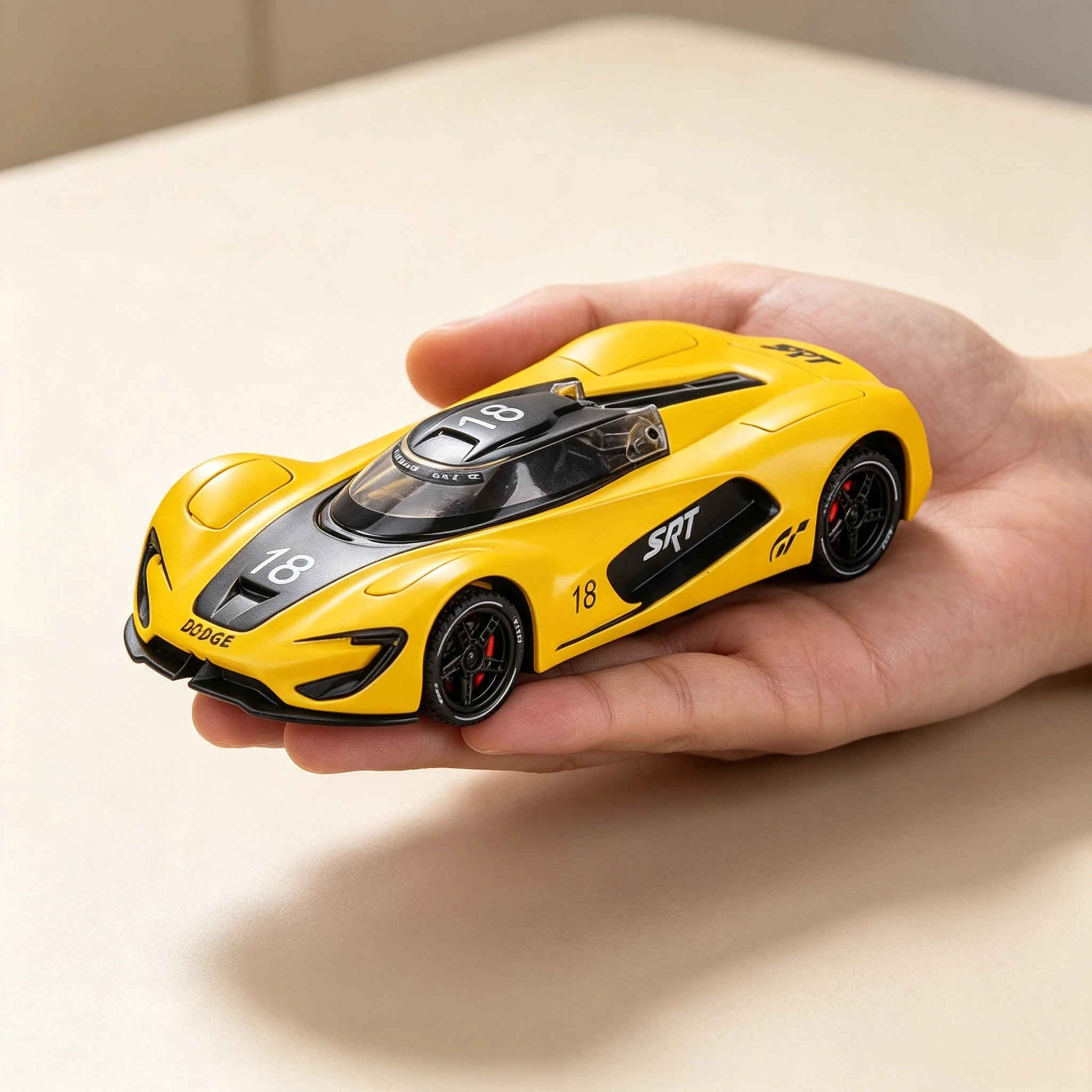 1:32 Tomahawk SRT V10 Concept Sports Car Model Toys Alloy Diecast Sound Light Doors Opened Pull Back Ornament Supercars