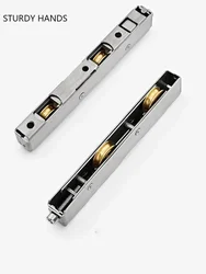 1Pc Stainless Steel Sliding Shower Door Pulley Double Copper Wheel Bearing Rollers Kitchen Door Window Pulleys Hardware Fitting
