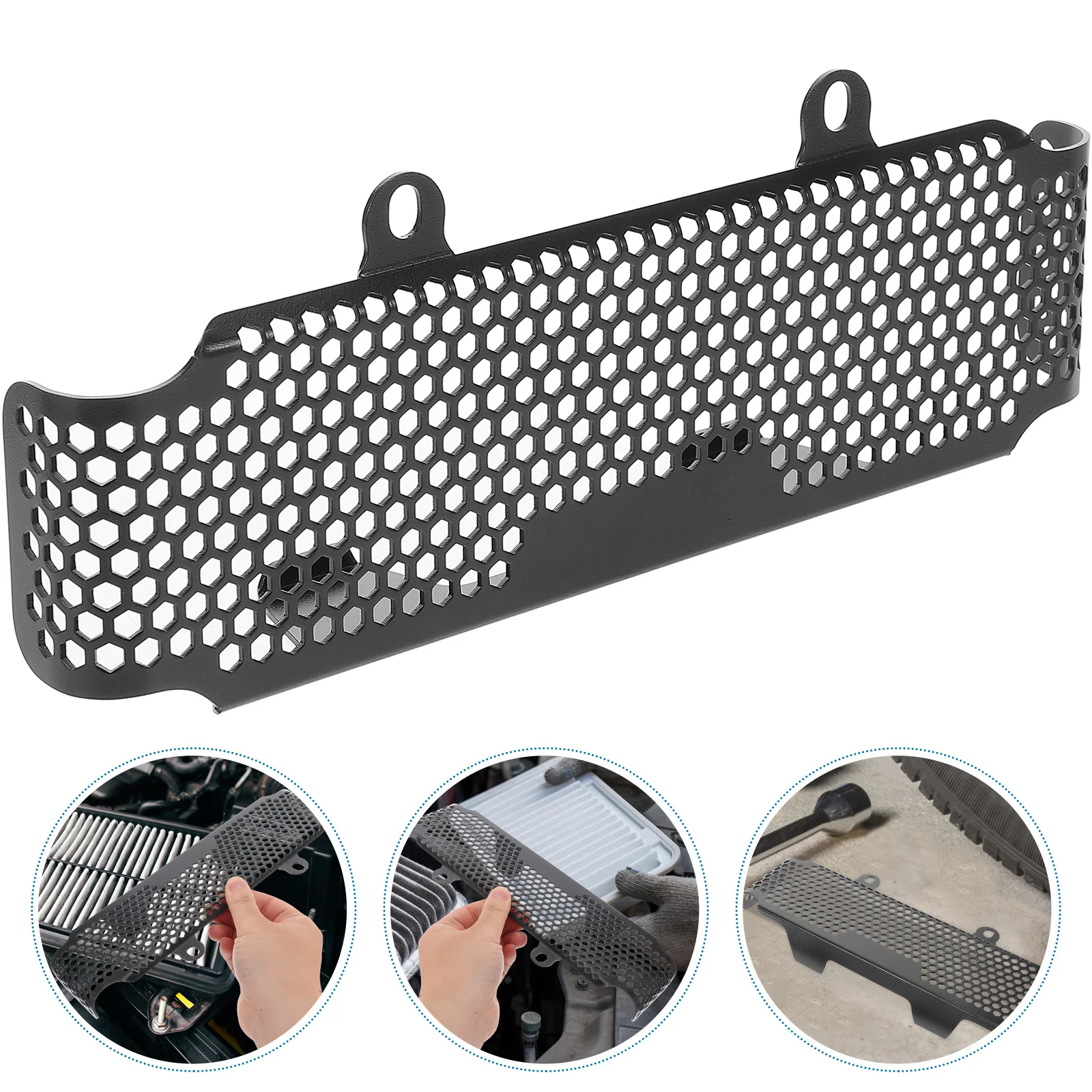 

Aluminum Alloy Radiator Guard Grille Motorbike Radiator Protector Easy Installation Durable Debris Protection Compatible For