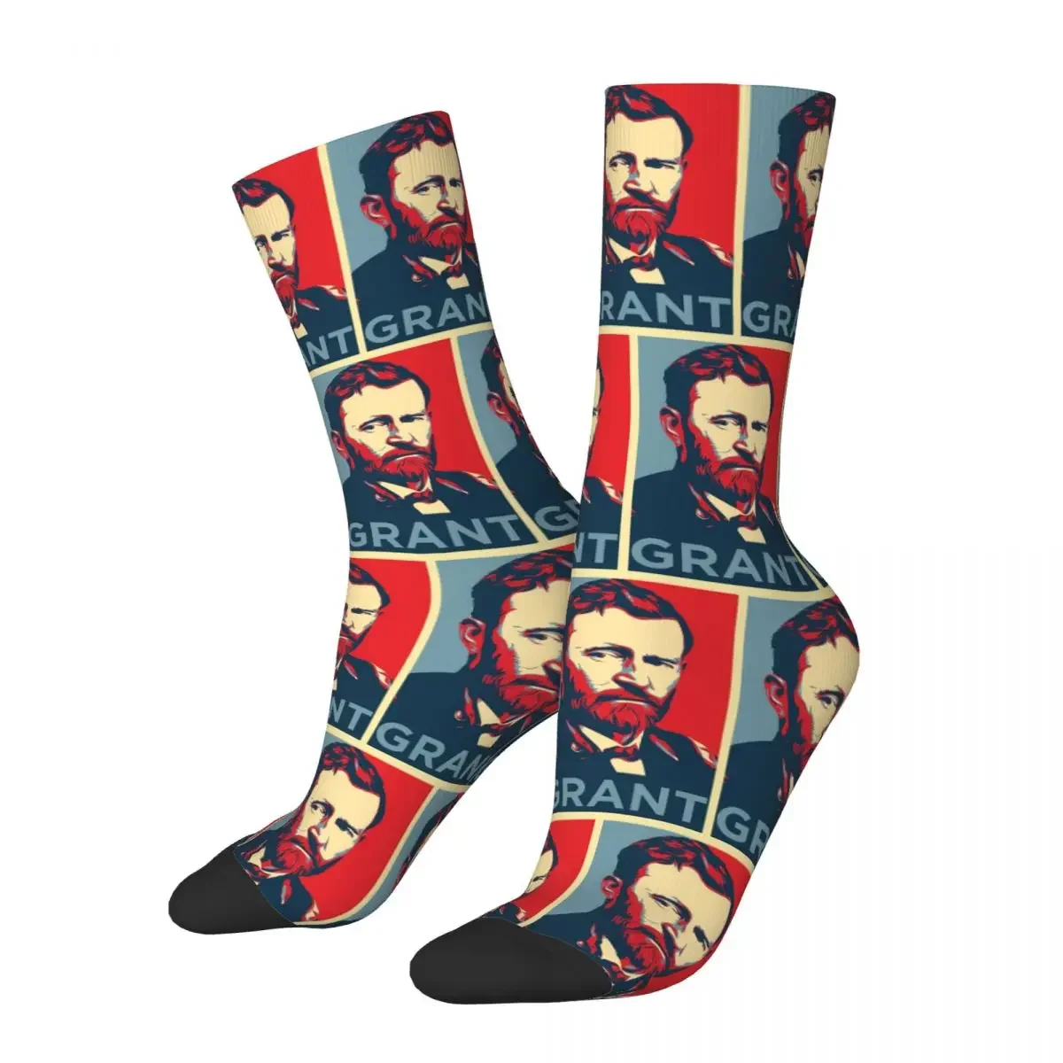 Ulysses S. Grant Socks Harajuku High Quality Stockings All Season Long Socks Accessories for Man's Woman's Birthday Present