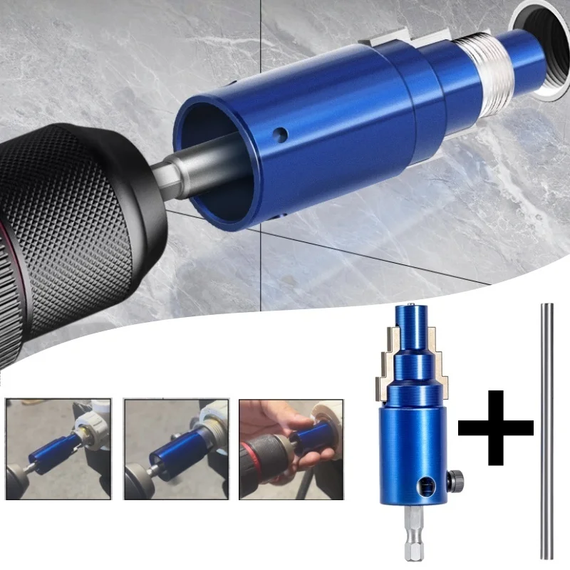 

Broken Pipe Extractor Valve Remover Tool Electric/Manual for Faucet Bolts Angle Valves 1/2 3/4 1Inch DN15/20/25 with Booster Bar