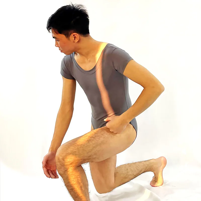 

2026 New Basic Men's Tight One-Piece Suit Ballet Training Class orm High Waist Five-Quarter Pants Other Fabric Ballet Exa...
