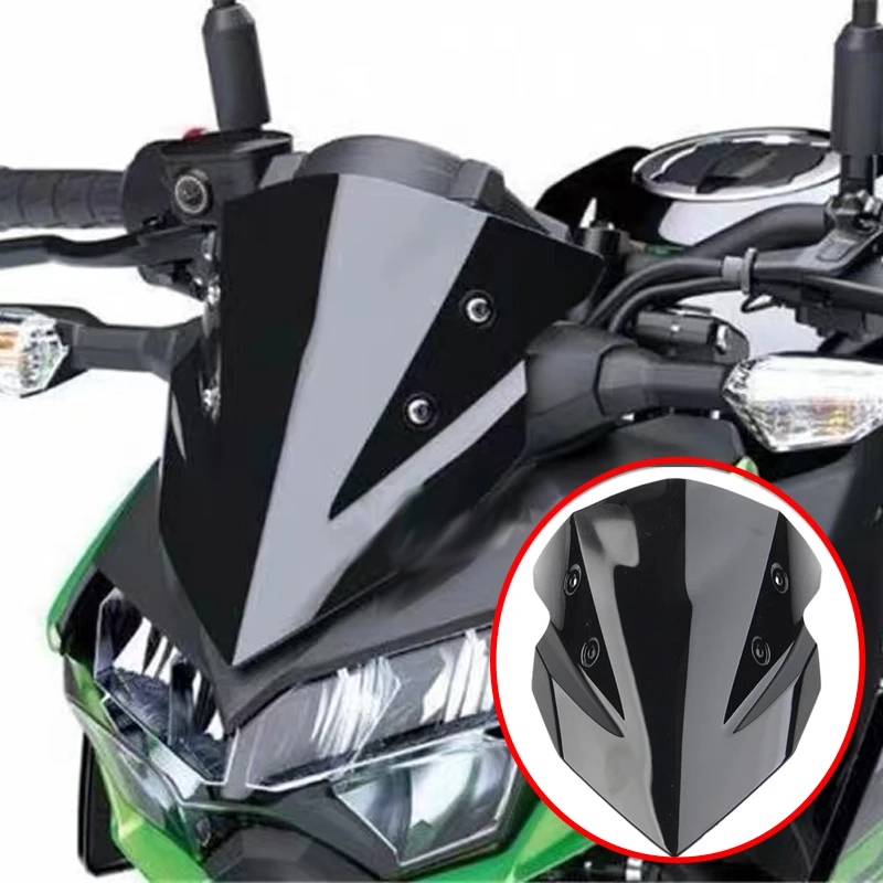 

Front Windscreen For Kawasaki Ninja 400 Z400 KRT/ABS 2018-2021 2022 2023 Fairing Motorcycle Wind Screen Deflectors Windshield