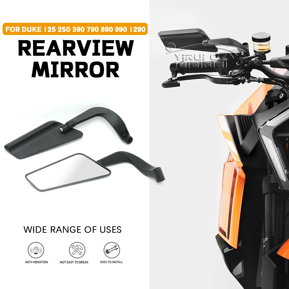 

Super Duke Stealth Winglets Rearview Mirrors Motorcycle Side View Mirror For DUKE 790 890 125 200 250 390 690 Duke 990 1290 1390
