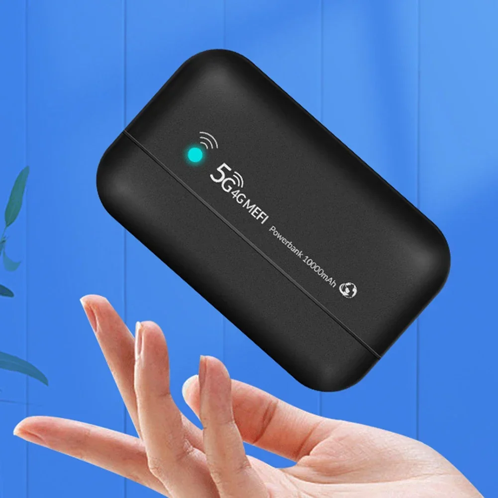 4G LTE Mobile Router Mini Type-C USB Hotspot Mobile Power Bank Pocket WiFi for Business Office Network for Outdoor Trip Internet