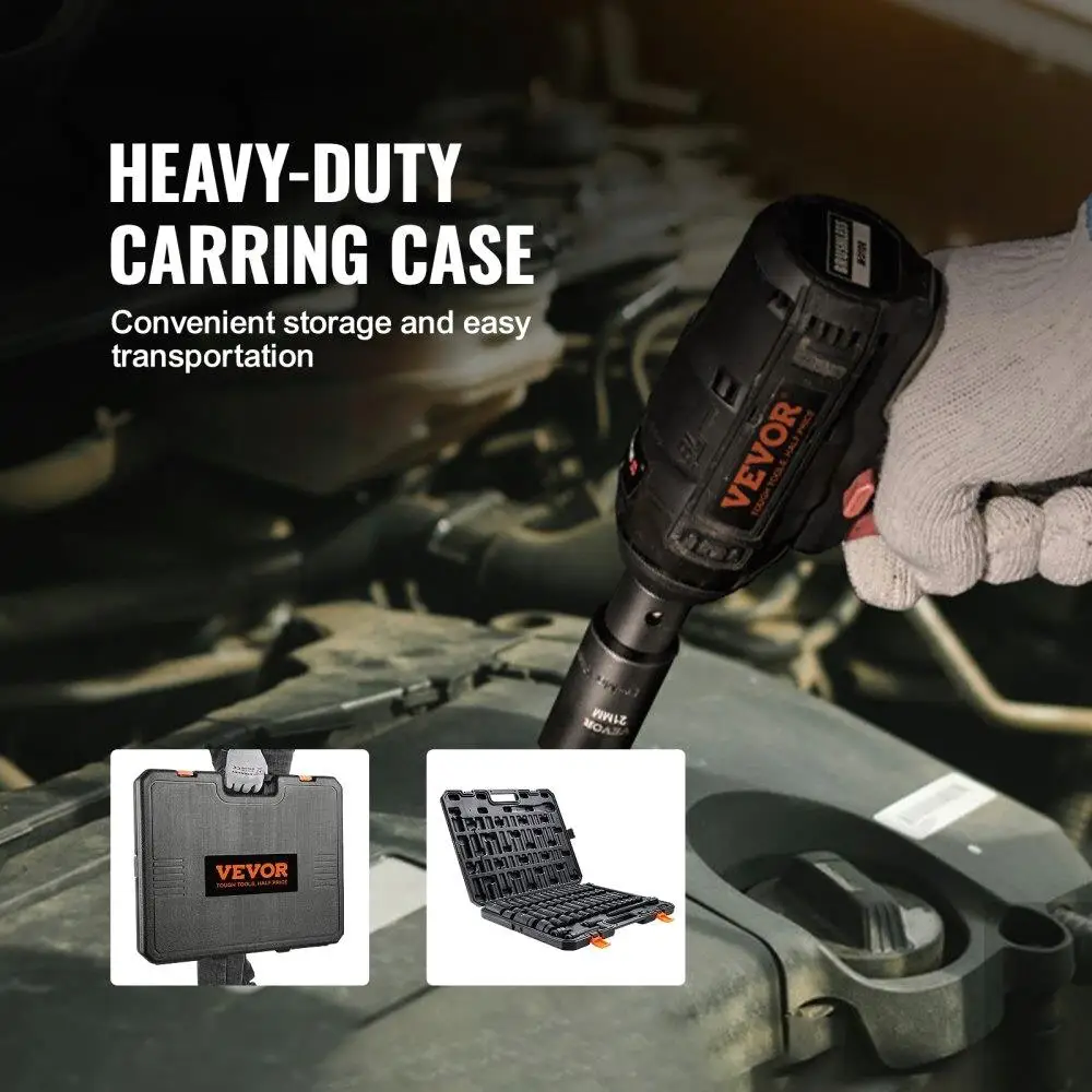 مجموعة مقابس تأثير المحرك 1/2 بوصة، مجموعة مقابس مكونة من 65 قطعة SAE 3/8 بوصة إلى 1-1/4 بوصة ومتري 10-24 مم، 6 نقاط لسبائك cr-v للسيارات