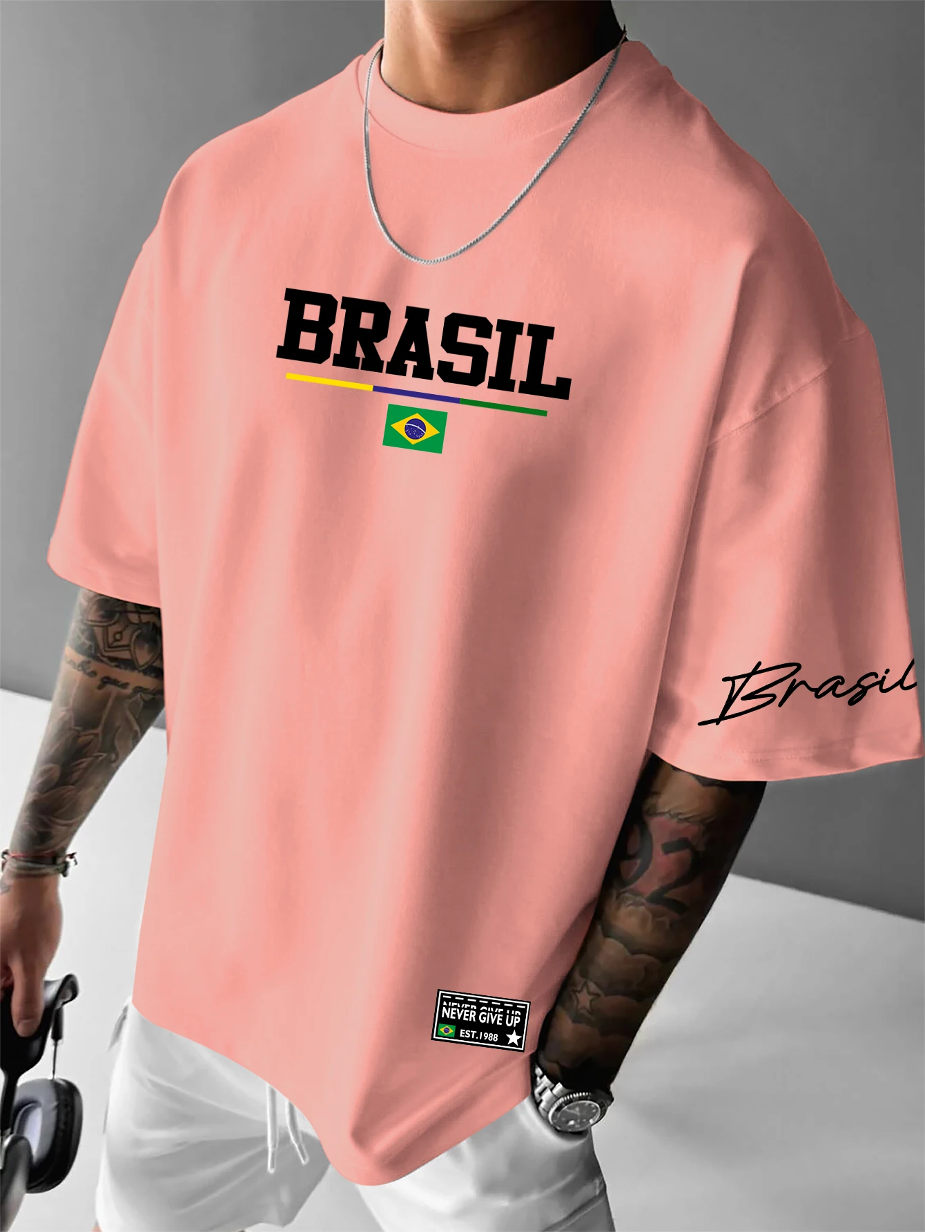 Men's American Retro Brazil Fl - огляд і ціна Street Fashion Brazil