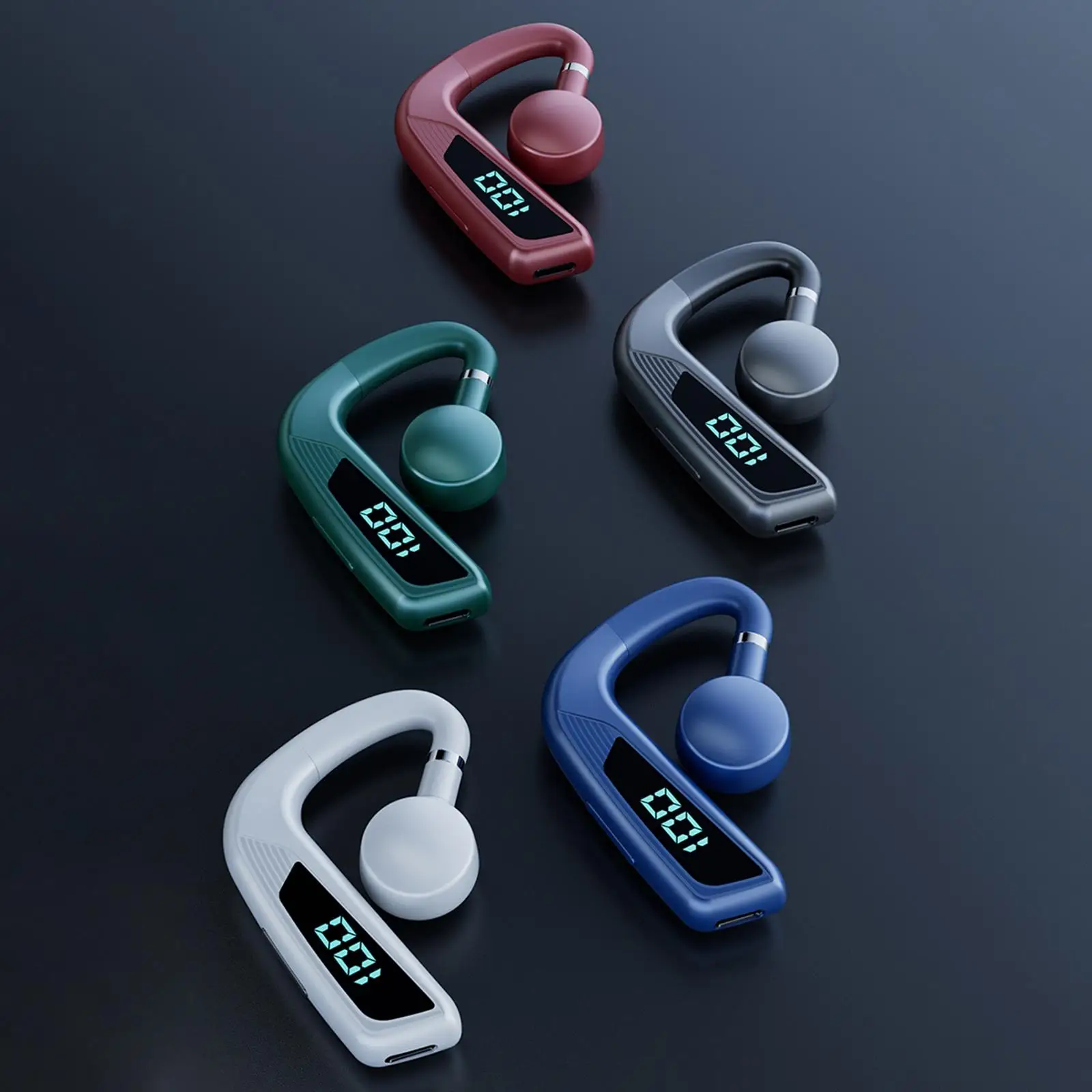 Bone Conduction Headphones Earbuds IPX5 Waterproof for Running Workouts