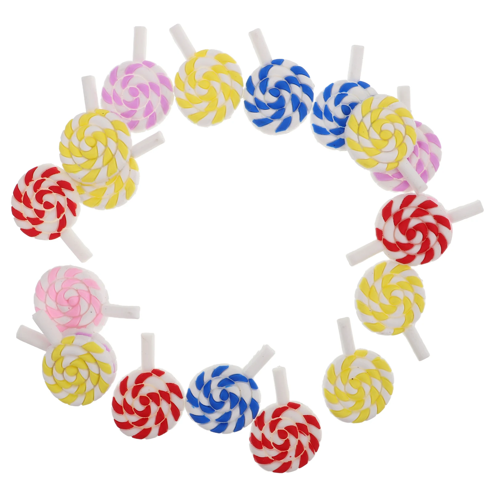 อุปกรณ์ตกแต่งหลากสี 20 ชิ้น ทำจากโพลิเมอร์ รูปขนมหวานปลอม สำหรับตกแต่งเคสมือถือ เครื่องเขียน เครื่องประดับ อุปกรณ์จิ๋ว