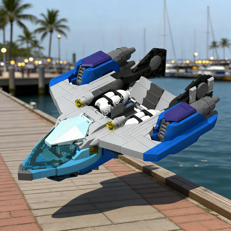 

394pcs MOC Space Speeder Model Building Blocks Architecture Assemble Christmas Gifts Creative Idea Education Toys Brick Birthday