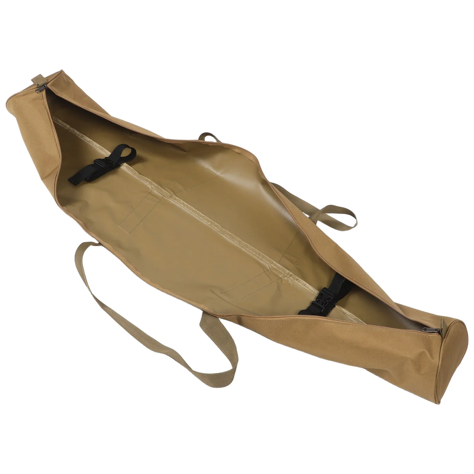 

Lightweight Oxford Fabric Rod Storage Bag Durable Tent Poles Organizer Compact Cylinder Design Quick Access Zipper Portable Gear