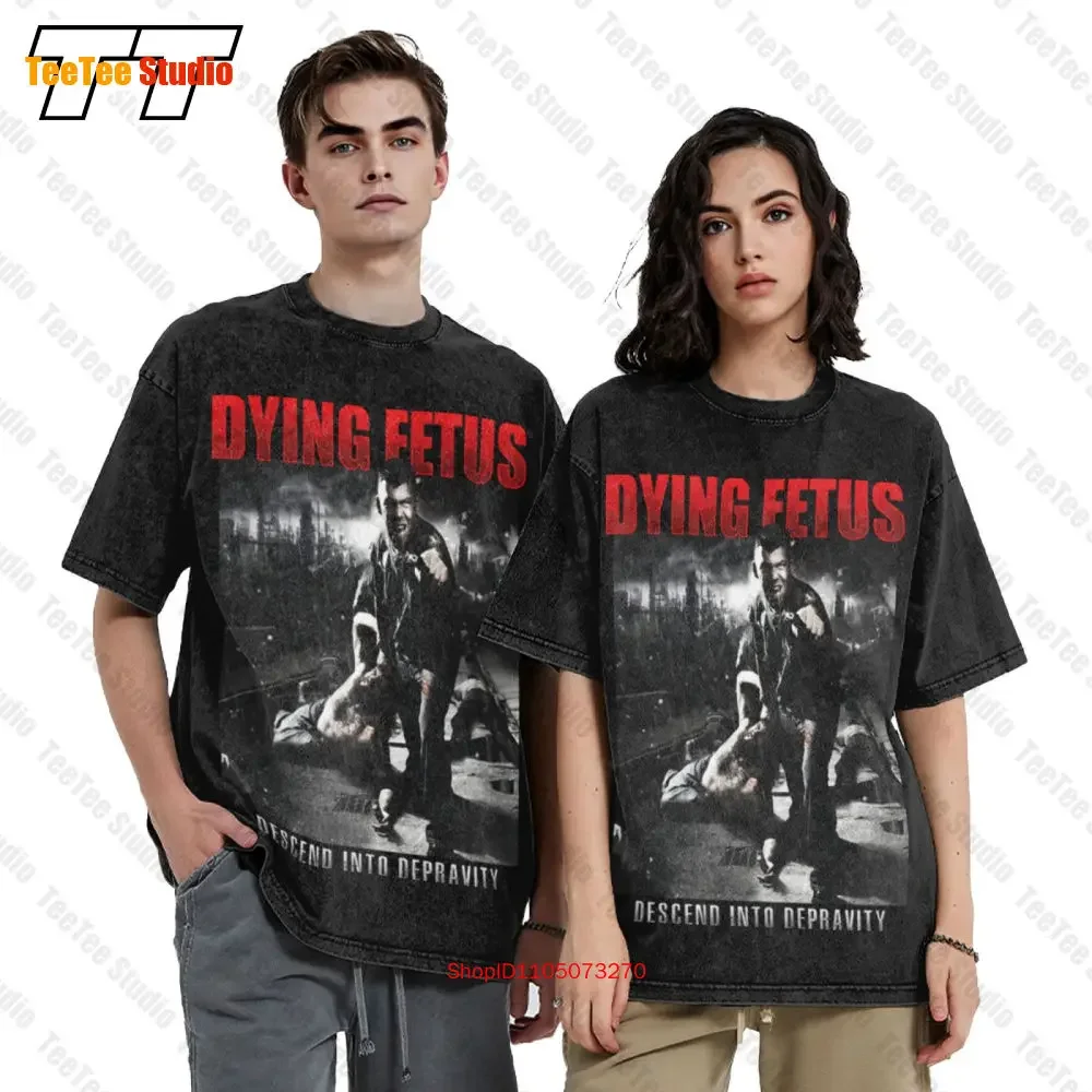 Dying Fetus Descend Into Depravity Vintage Oversized T-Shirt ENS2