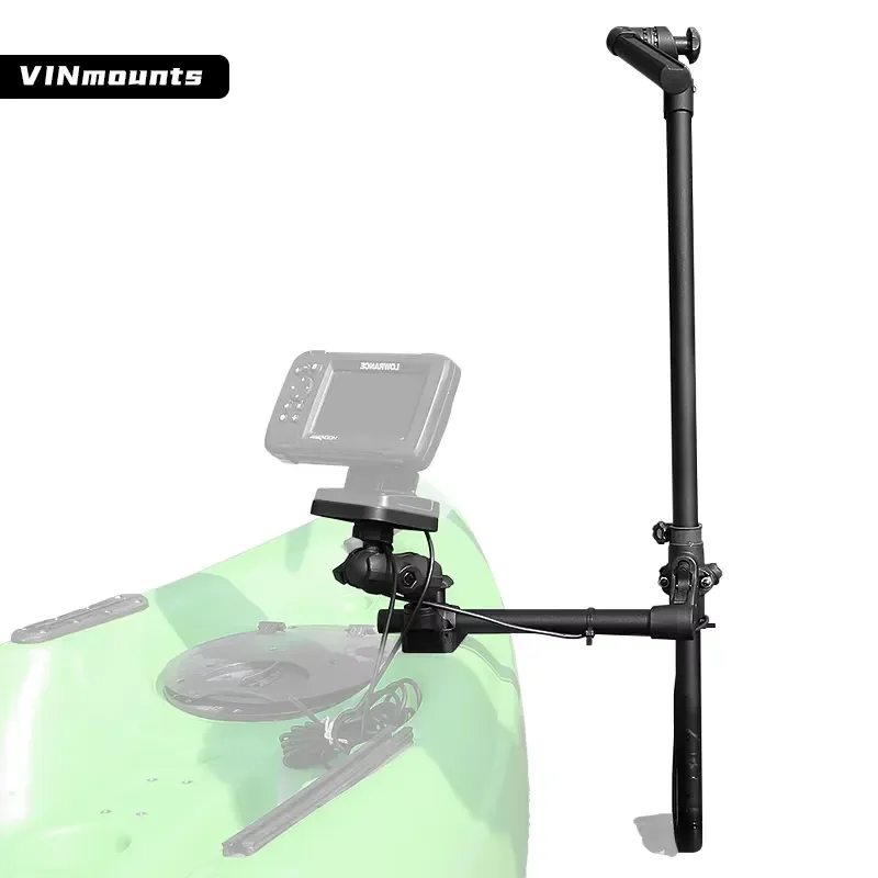 STLF Transducer, Pole Mount Mount for Lowrance,Garmin,Humminbird