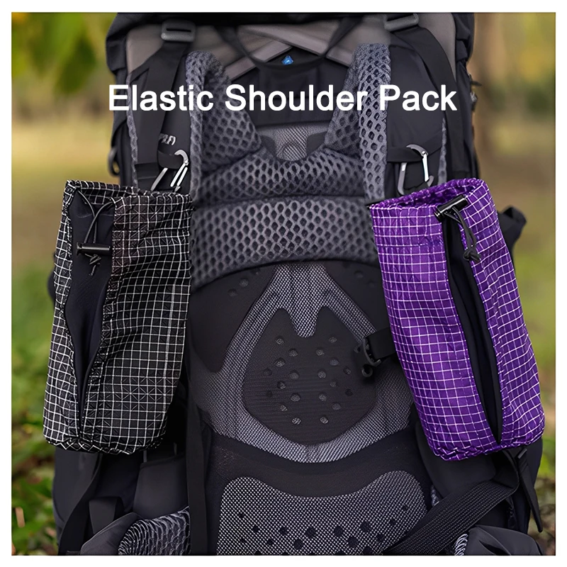 【セール中】UHMWPE 弾性ショルダーパックウォーターボトル電話収納袋バックパッキングギア屋外軽量アームポーチハイキング登山用