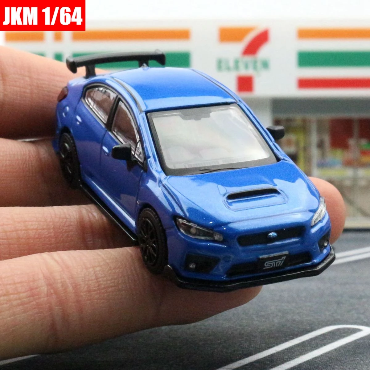 1:64 Subaru STI WRX Miniature Model Diecast Metal Zinc Alloy Toy Car 1/64 JKM Super Racing Vehicle Free Wheels Collection Gift