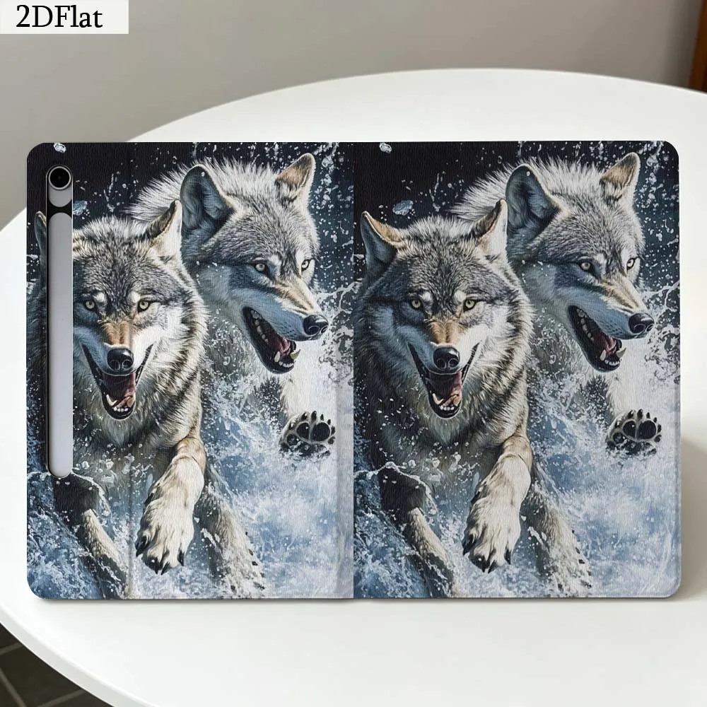 Wolf Fashion Art Gift For Samsung Galaxy Tab S11 S10 S9 S8 S7 S6 A11 A10.1 A9 A8 A7 Ultra FE Plus Soft Tablet Case