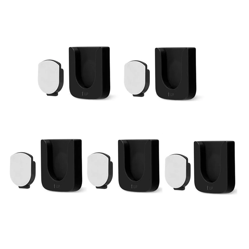 Magnetic Remote Control Holder Wall Mount, 5Pcs Remote Control Organizers Self-Adhesive TV Remote Control Rack(Black) Durable