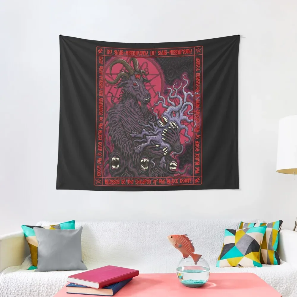 Black Goat Icon - Azhmodai 2018 Tapestry Home Decorators Wallpaper Wall Hanging Wall Decoration Wall Tapestry