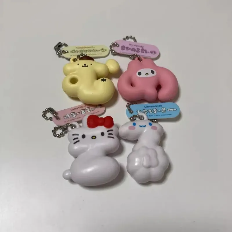 Sanrio Kawaii Japan Gashapon Figur Anime Hallo Kitty Cinna moroll Tasche Schlüssel bund niedlichen Kapsel Spielzeug Puppe Mini Modell Geschenk