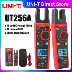 UNI-T Pinza amperometrica digitale UT256A Vero RMS Forcella Pinza corrente CA Amperometro Voltmetro Condensatore Tester di frequenza