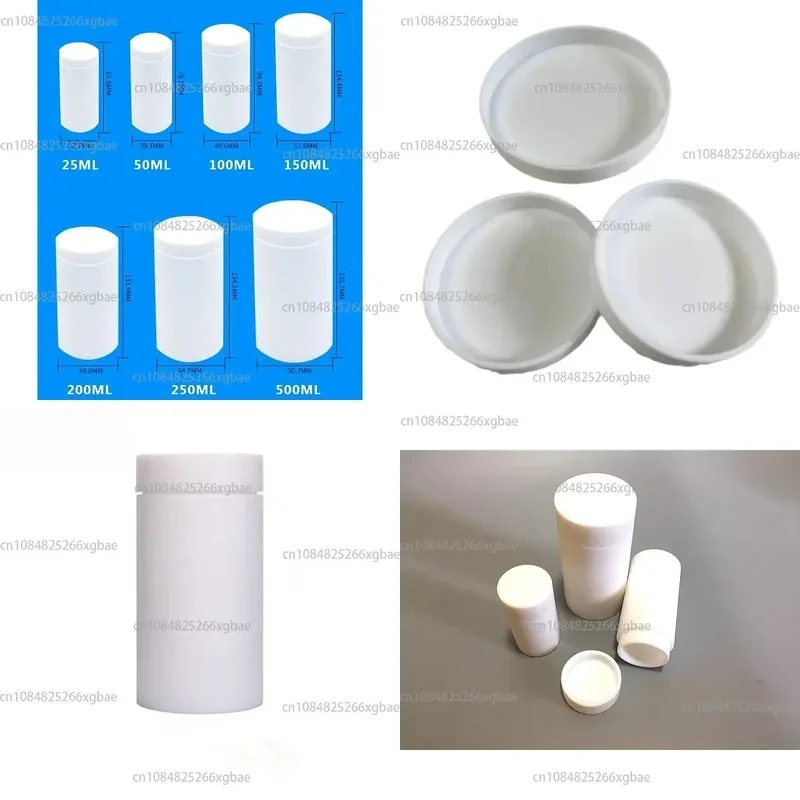 1pc 5ml 10ml 15ml 25ml 50ml 100ml 150ml 200ml 250ml 500ml PTFE Liner for Autoclave Hydrothermal Synthesis Reactor Kettle