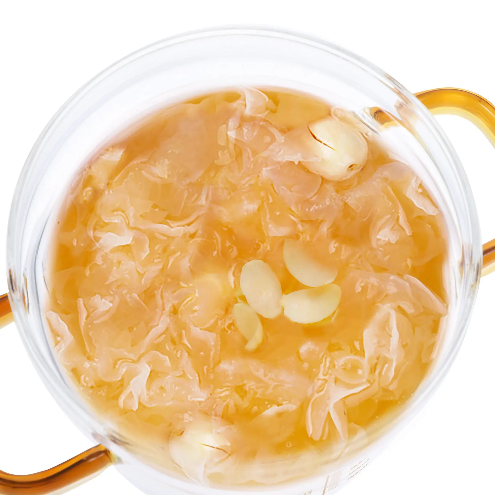 

Transparent Glass Stew Pot Double Handle Clear Cooking Process Non Odor Absorption Stable Structure Home Kitchenware