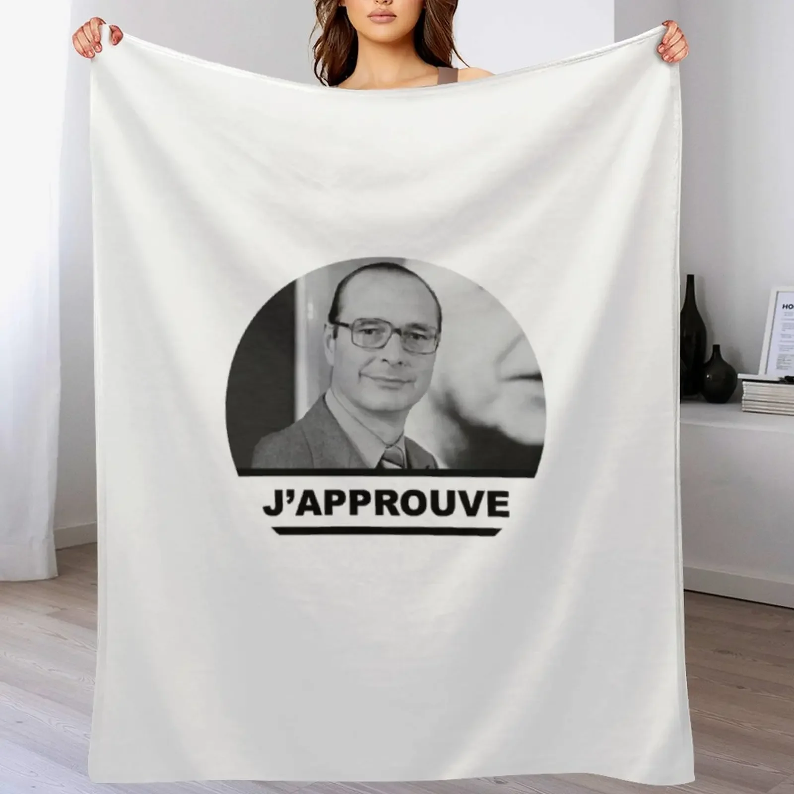 

New Jacques Chirac I agree french swag Throw Blanket Thermal Luxury Designer Hairy Blankets