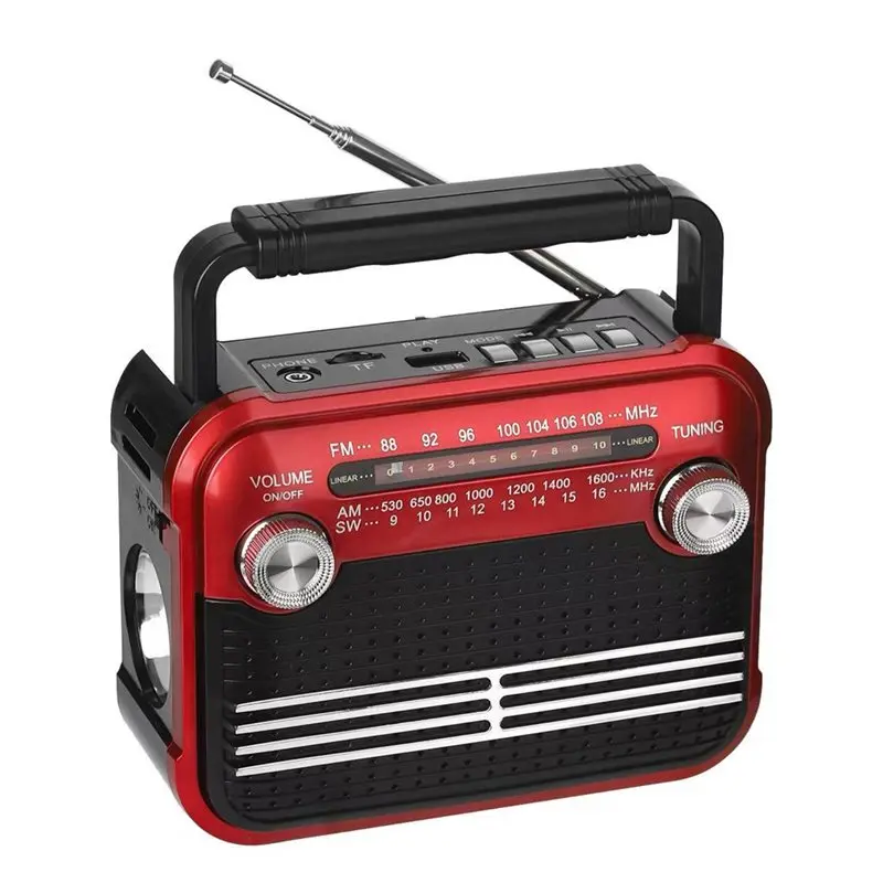 

Портативное цифровое радио ABZW с тюнером для коротковолновых волн AM/FM/SW, Bluetooth 5.0, поддержкой USB/TF-карт и разъемом для наушников