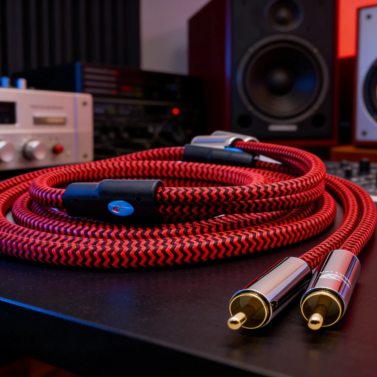 Kabel audiofilski podwójny RCA do podwójnego RCA dla AMP Subwoofer Głośnik samochodowy DVD 2 RCA męski do męskiego Kabel OFC 1M 2M 3M 5M 8M 10M