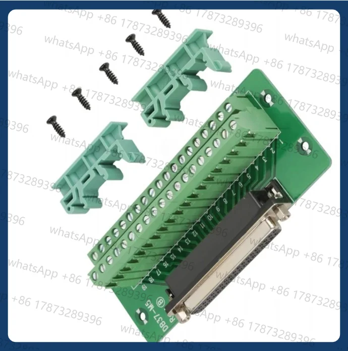 DB37 DR37 37 Pin Female Male Connector To 37P Terminal Block Adapter Converter PCB Breakout 2 Row Din Rail Mounting