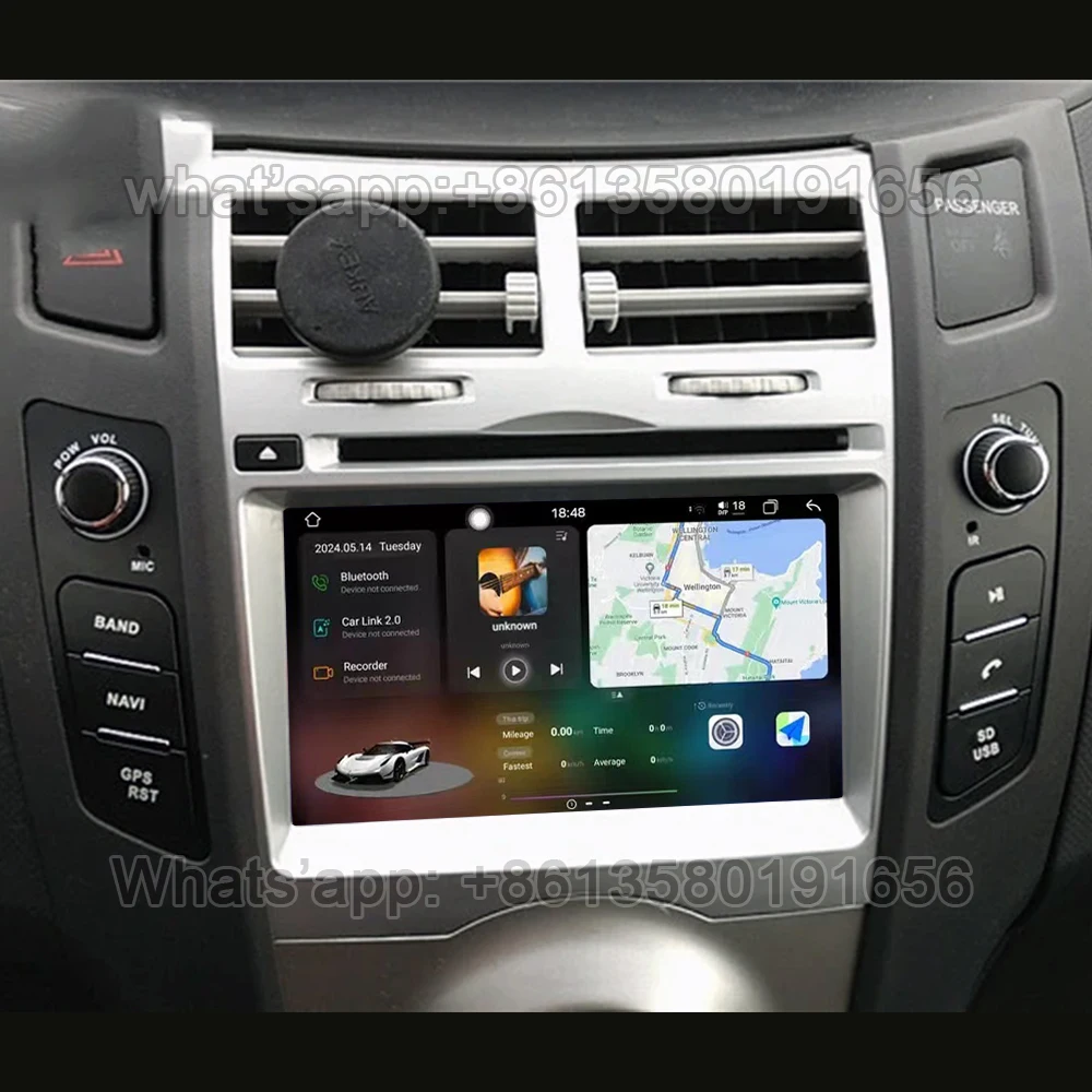 For Toyota Yaris XP90 Vitz Platz Android Auto Car Player Multimedia Carplay Radio GPS 2005 2006 2007 2008 2009 2010 2011 2012