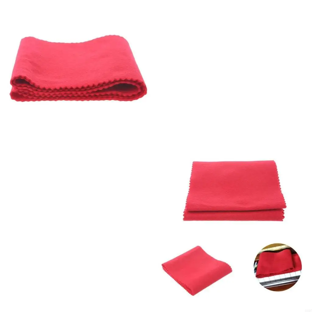Red Soft Nylon & Cotton Dust Cover Cloth for Case for Piano for Key Keyboard