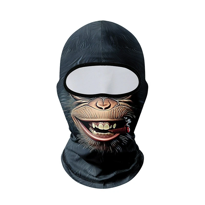

New Skeleton Skull Print Cycling Mask Hip Hop Unisex Balaclava Elastic Breathable Neck Gaiter Sunscreen Motorcycle Headgear Cap