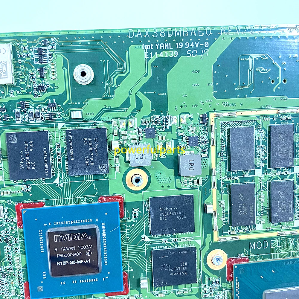 Imagem -03 - Trabalhando Bem para hp Spectre X360 15-df Portátil Placa-mãe I7-9750h Cpu Gtx1650 4gb Gráfico Dax38dmbae0 Testado ok