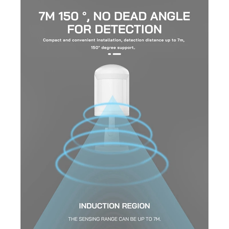 1 Stuk Mini Menselijke Bewegingssensor Infrarood Lichtsensor Detector Met Alarm Voor Thuiskantoor