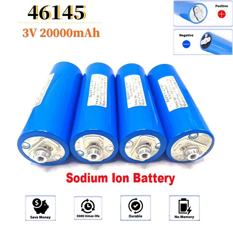 Brand New SIB 3V 46145 Sodium Ion Battery Grade A Rechargeable 3.1V 20Ah Na Battery For Scooters Tools Cars Drone Toy Flashlight