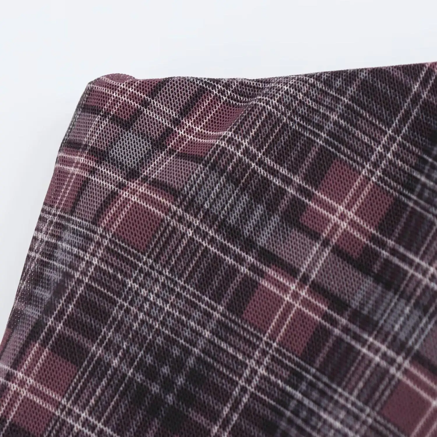 

JNLEAOG Autumn New Women's Vintage A-Line Plaid Silk Net Skirt High Waist Casual Fi Tail Skirt Loose Fit B-Class Se