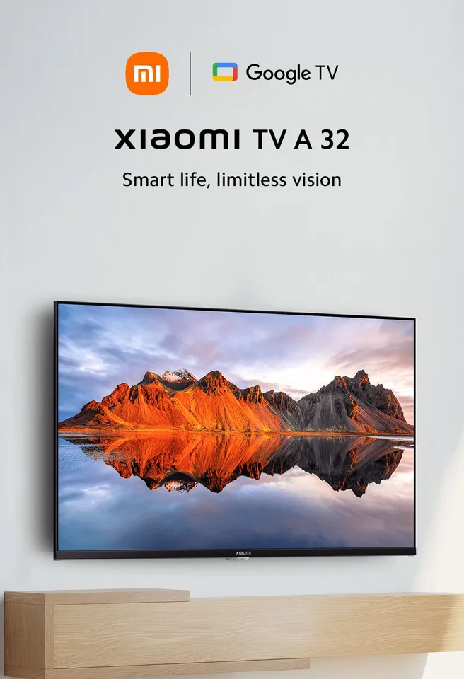 Xiaomi TV A 32″ Google TV HD Fernseher – Dolby Audio + Chromecast + Smart TV für nur 88,02€ statt 145,99€